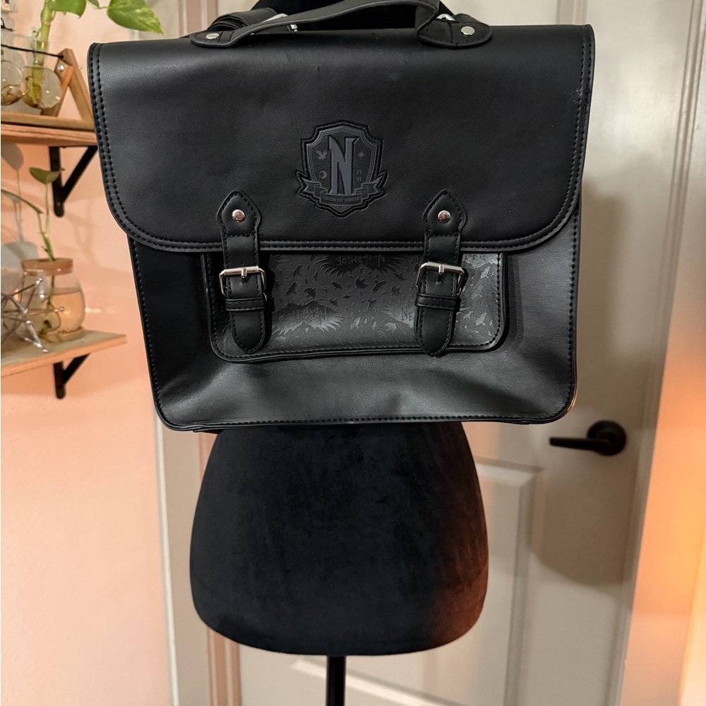 Black Leather Satchel
